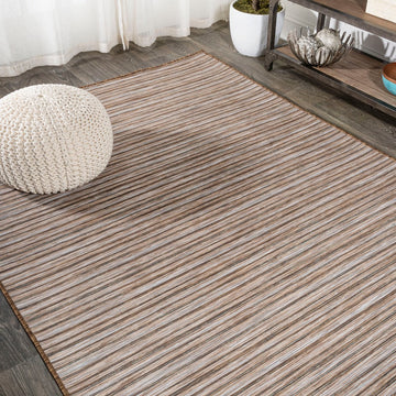 Finn-2 Modern Farmhouse Pinstripe  Area Rug